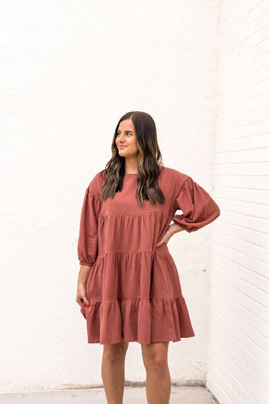 mini dresses-perfect chic event styleMason Tiered Mini Dress | Red Bean