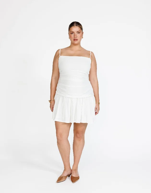 mini dresses-perfect for after-party wearReese Mini Dress (White)