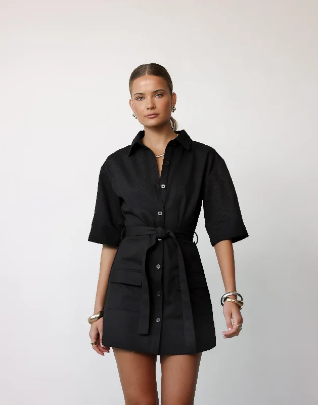 mini dresses-perfect for laid-back day tripsRoxy Mini Dress (Black)