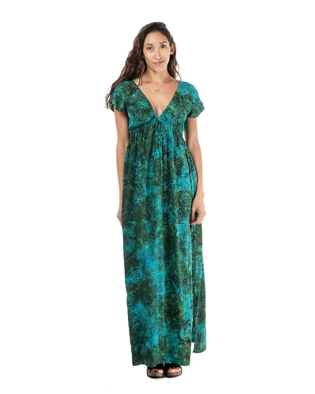 Casual maxi dresses for evening parties-The Batik Shoreline Long Dress