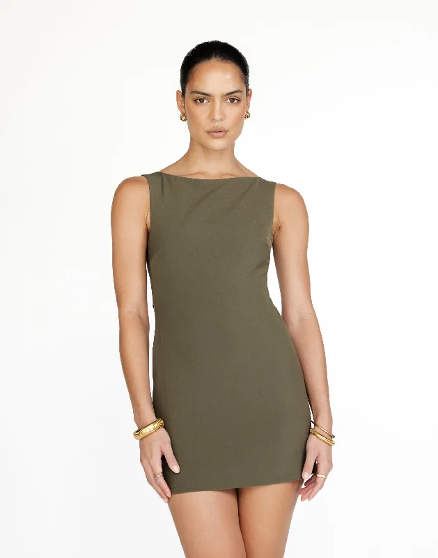 mini dresses-glamorous after-party attireDanica Mini Dress (Olive)