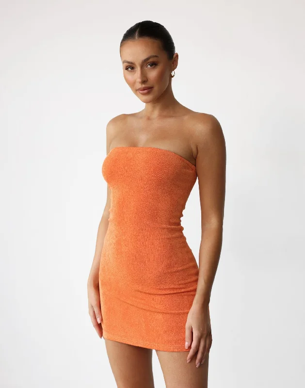 mini dresses-perfect for a summer eveningAbelle Mini Dress (Papaya)