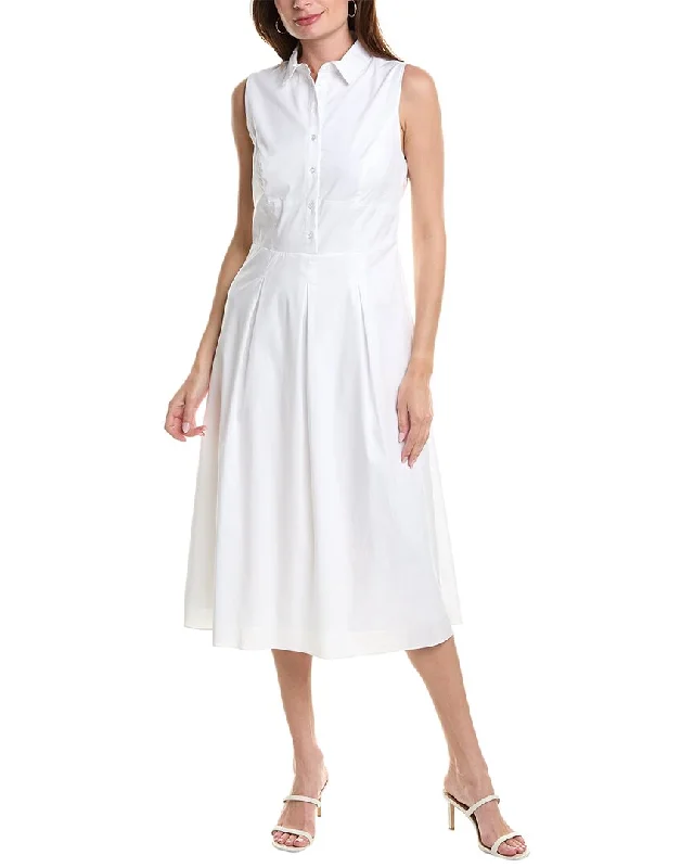 Midi dresses for casual evenings with friends-Nicole Miller Midi Shirtdress