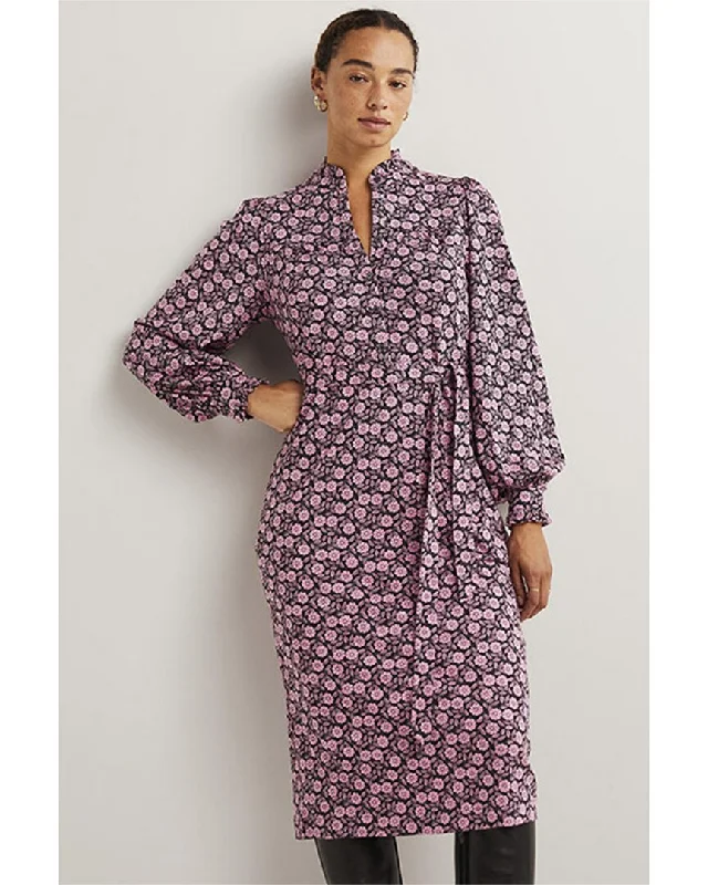 Comfortable midi dresses for evening parties-Boden Column Jersey Midi Shirtdress