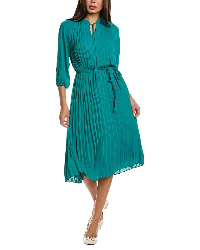 Midi dresses for casual family dinners-Nanette Nanette Lepore Accordion Pleated Midi Dress