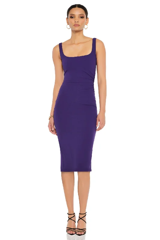 Midi dresses for business luncheons-Nookie Glory Midi Dress - Amethyst