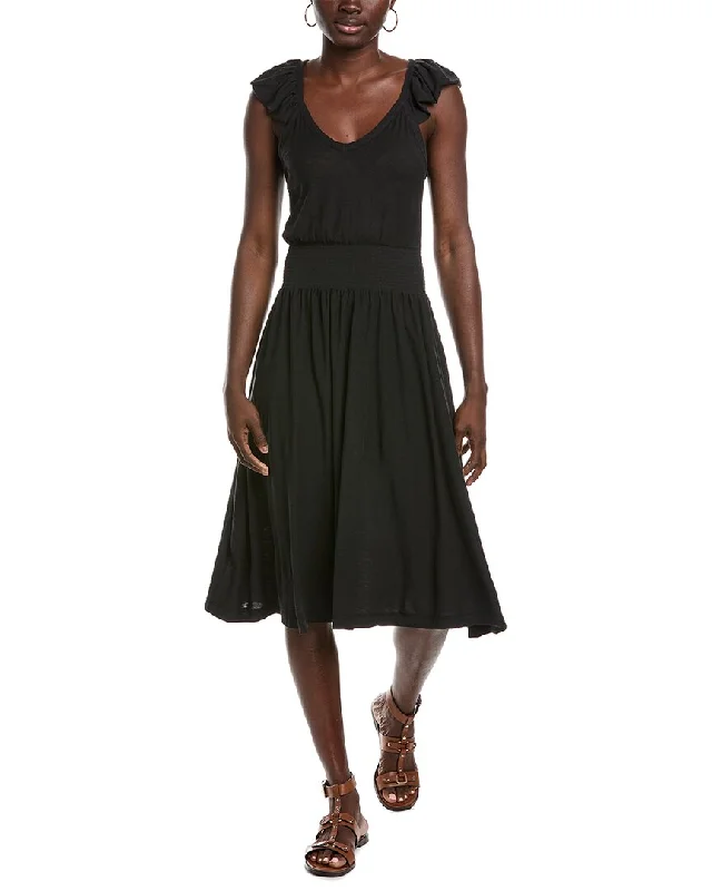 Midi dresses for elegant holiday gatherings-Nation LTD Mina Ruffled Midi Dress