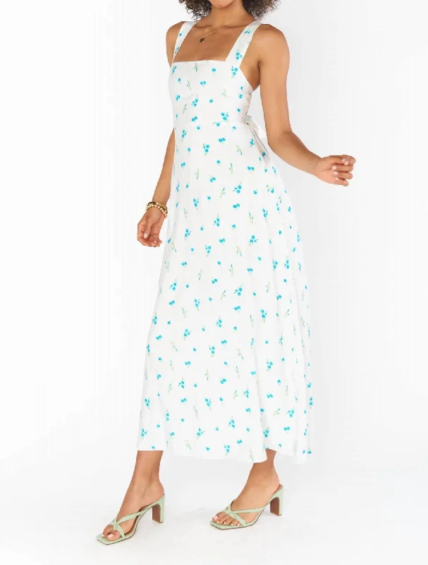 Midi dresses for a stylish summer brunch-Marmont Midi Dress In Bluebell Ditsy