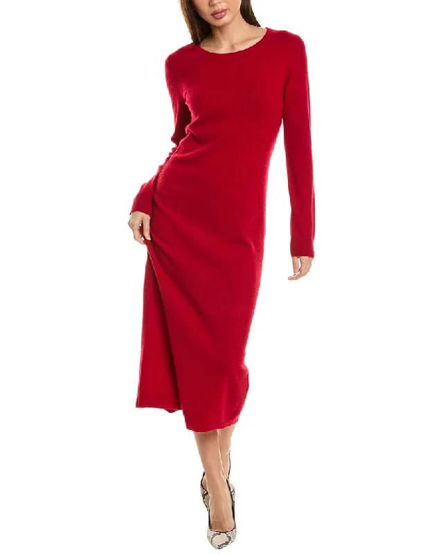 Midi dresses for a laid-back vacation-philosophy Bateau Neck Cashmere Midi Dress