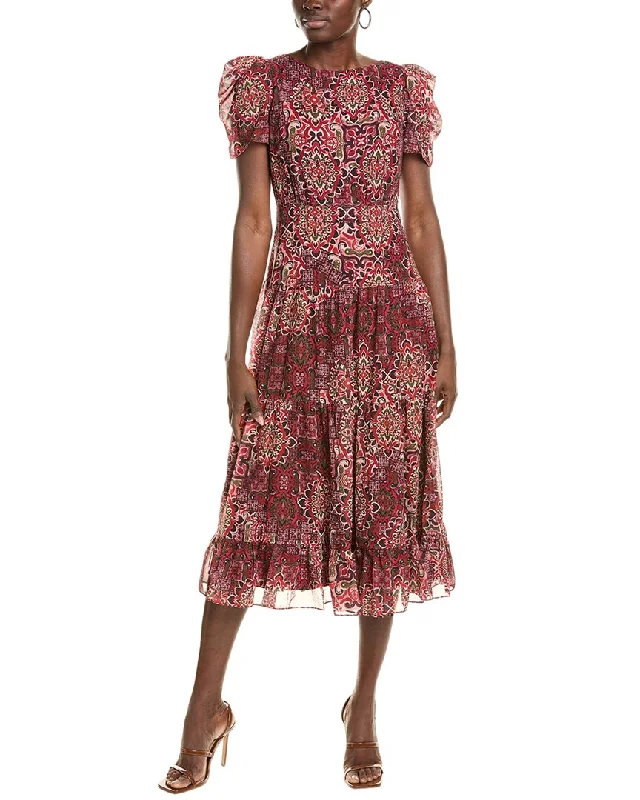 Midi dresses for a fun girls' night out-Vince Camuto Chiffon Midi Dress