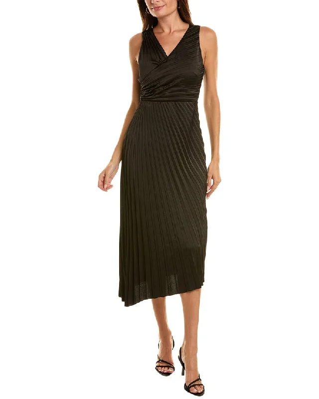 Trendy midi dresses for casual brunch dates-Sam Edelman Accordion Pleated Midi Dress