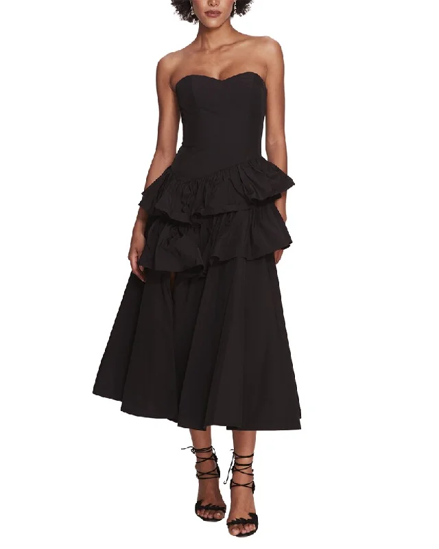 Stylish midi dresses for a city weekend-Marchesa Notte Midi Dress