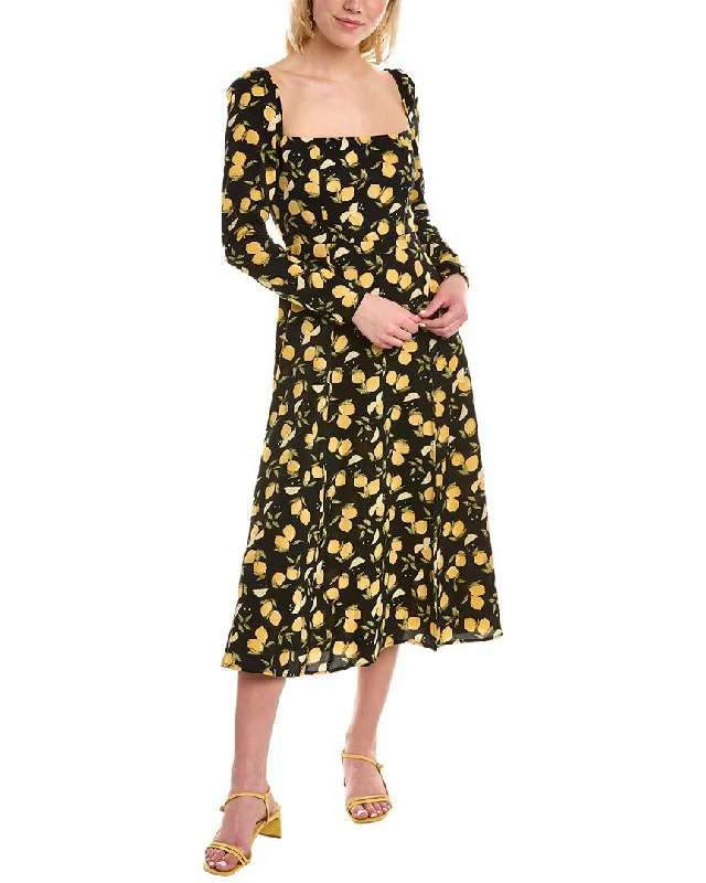 Midi dresses for relaxed weekend vibes-O.P.T. Lemon Midi Dress