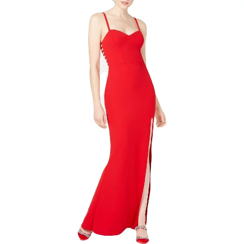 Evening dress for luxurious affair-City Studios Juniors' Scuba Gown Red Size 7