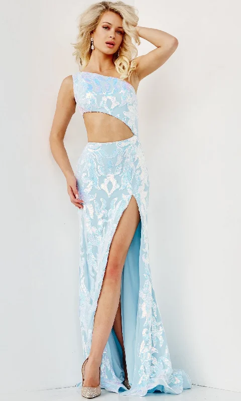 Casual satin evening maxi dresses-Formal Long Dress 22853 by Jovani