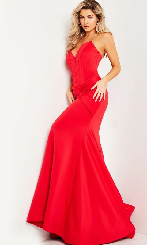 Long sleeve satin maxi dresses for winter-Formal Long Dress 23556 by Jovani