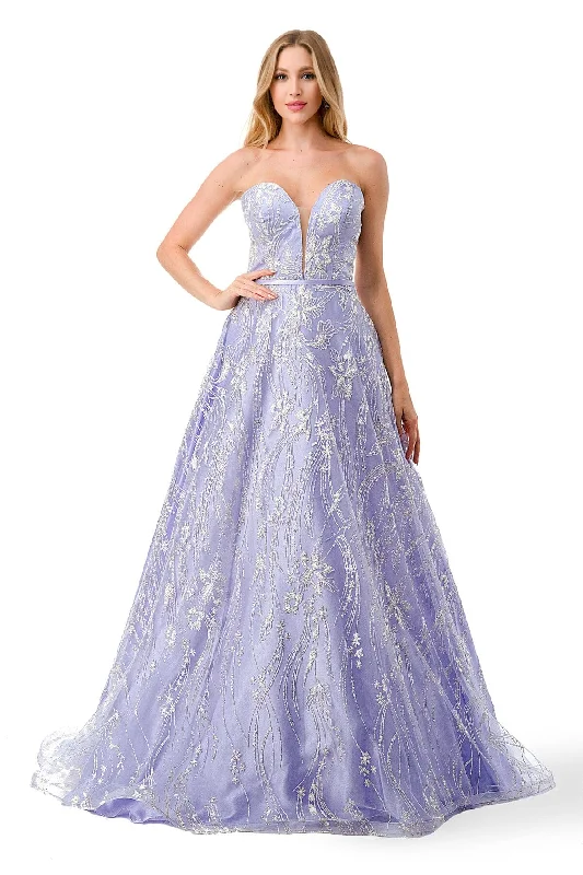 Evening dress for fabulous function-Embellished Strapless Sweetheart Gown by Coya L2774B