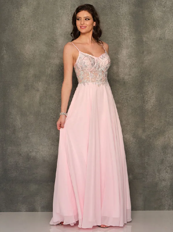 Evening dress for elegant reception-Long Evening Dress by Dave and Johnny 10970