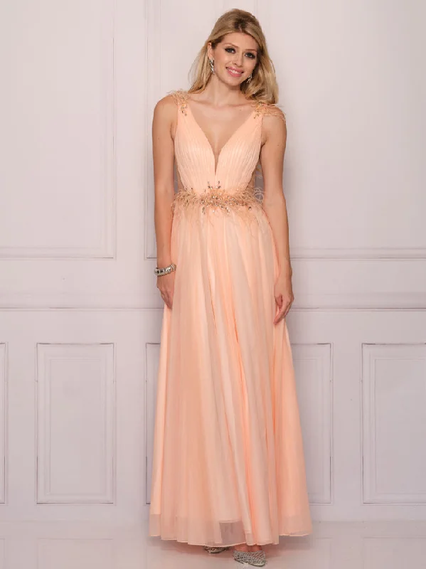 Evening dress for grand celebration-Long Evening Dress by Dave and Johnny 11083