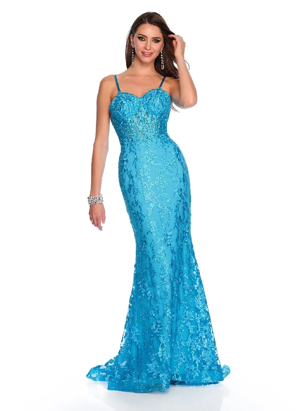 Evening dress with exquisite embellishments-Long Evening Dress by Dave and Johnny 11161