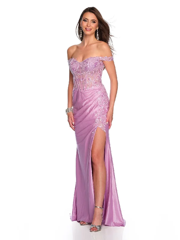 Evening dress with open sides-Long Evening Dress by Dave and Johnny 11240