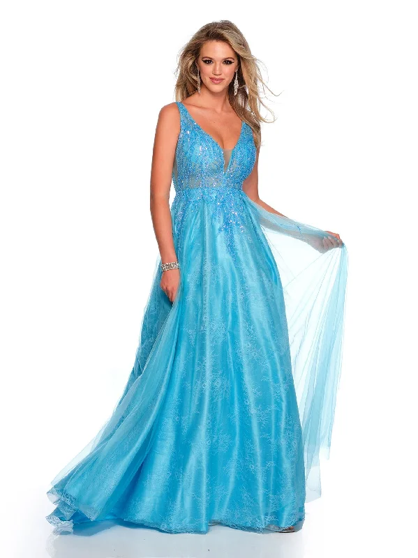 Evening dress for opulent gathering-Long Evening Dress by Dave and Johnny 11377