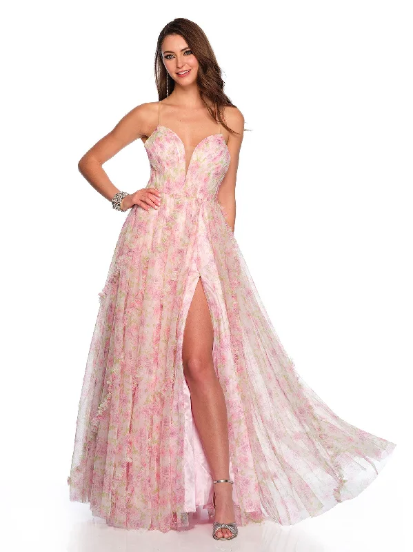 Evening dress for romantic celebration-Long Evening Dress by Dave and Johnny 11590