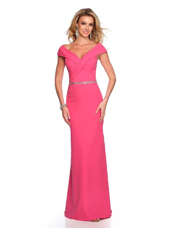 Evening dress with glamorous finish-Long Evening Dress by Dave and Johnny 11629