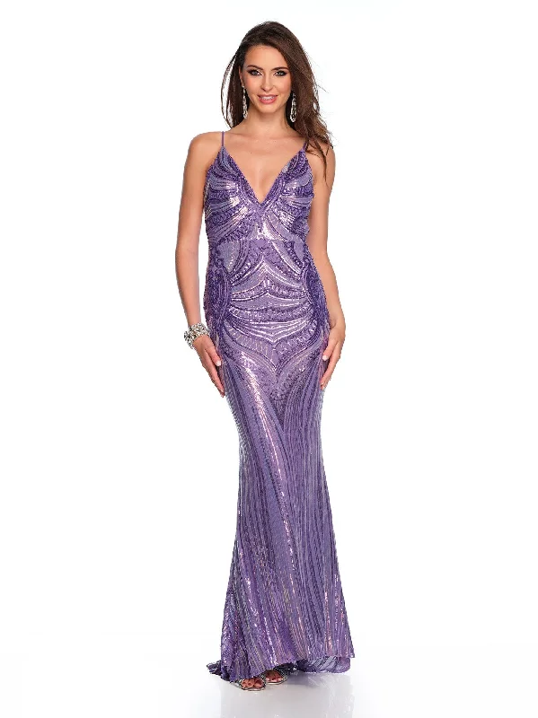 Evening dress for high-society gathering-Long Evening Dress by Dave and Johnny 11665