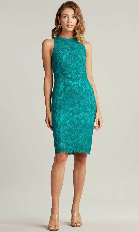 Party dress for a private trendy luxury designer gathering-Tadashi Shoji ALX18233MX - Sleeveless Corded Embroidery Dress