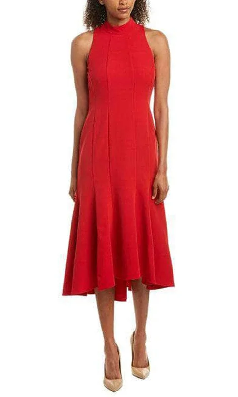 Party dress for a glamorous private event-Taylor 1721M - Sleeveless High Neck Tea Length Dress