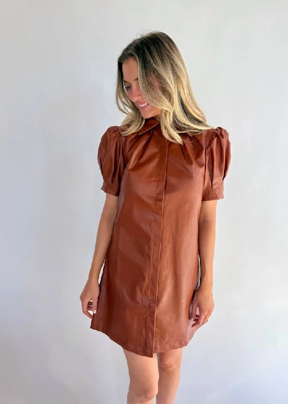 mini dresses-perfect for spring fashionHENLEY LEATHER MINI DRESS