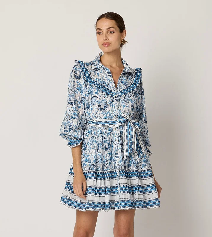 mini dresses-glam casual lookLotte Mini Dress | Vintage Blue